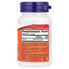 NOW Foods, Vitamin D3, 2,500 IU, 180 Softgels
