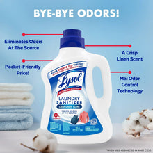 Lysol® Laundry Sanitizer Additive, Laundry Detergent Additive, 0% Bleach, Crisp Linen Scent, 90 oz