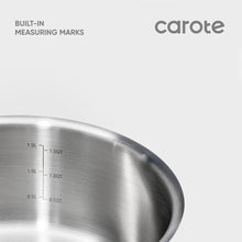 Carote 4 Pcs Stainless Steel Saucepan Set, Saucepans with Detachable Handle, Oven Safe, Induction Ready, Stackable Cookware, Kitchen Cooking Set