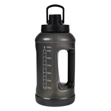 Mainstays 64 Fluid Ounces Water Bottle, Translucent Black, with Straw/ Chug 2 in 1 Lid, Light Weight, Reusable, Plastic