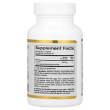 California Gold Nutrition, L-Lysine, 500 mg, 60 Veggie Capsules
