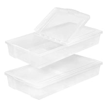 IRIS 58QT Underbed Storage Bin, 2-pack