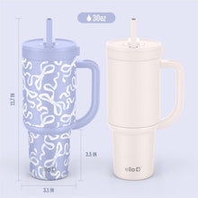 Ello Oasis 30oz Stainless Steel Tumbler with Handle, 100% Leakproof, 2-Pack