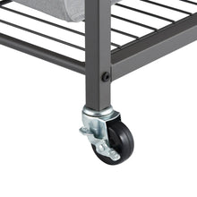 TRINITY 3-bag Laundry Cart with Flip-up Top