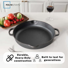 The Mainstays 14 inch Non-Stick Cast Iron Frying Pan, Black