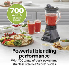 Hamilton Beach Wave Crusher Smoothie Blender for Kitchen, 40 oz Jar for Smoothies and Shakes with Blend-in Travel Jar, Black