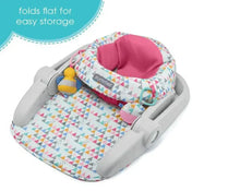 Summer Infant Learn-to-Sit 2-Position Floor Seat (Funfetti Pink) – Sit Baby Up in This Adjustable Baby Activity Seat