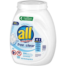 All Mighty Pacs Laundry Detergent, Free Clear for Sensitive Skin (120 Ct.) - Brands For Less USA