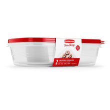 Rubbermaid TakeAlongs, 1 Gallon, 2 Packs, Red, Large Rectangular Plastic Food Storage Containers