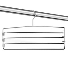 (4 pack) Mainstays Metal 4-Tier Pant & Skirt Hanger, Space Saving, Non-Slip, Heavy Duty & Slim Design