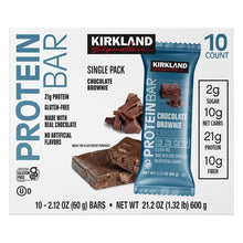 Kirkland Signature Protein Bars, Chocolate Brownie, 2.12 oz Bars, 40-Count (4 Pack of 10)