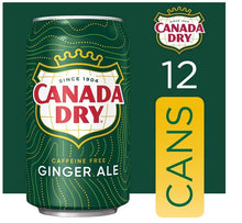 Canada Dry Ginger Ale Soda, 12 fl oz cans, 12 pack