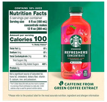 Starbucks Refreshers Concentrate Strawberry Acai, Refreshing Drink, 32 fl oz