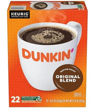 Dunkin' Original Blend Coffee, Medium Roast, K-Cup Pods, 22 Count Boxes, Pk of 4