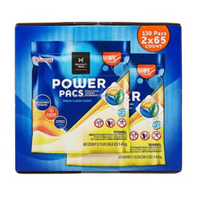 Member's Mark laundry detergent pacs Power Pacs fresh clean scent 130 count 2 packs of 65 each