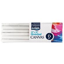 Artskills 12" X 16" Stretched Canvas for Arts and Crafts, 6 Pack