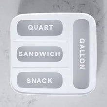 Youcopia Storabag Food Bag Dispenser, Family Size 4-Slot, Plastic Sandwich Bags Drawer Organizer for Kitchen Storage