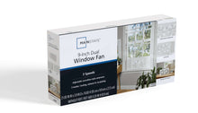 Mainstays 9'' 3-Speed, Reversable Twin Window Fan, White