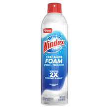 Windex Fast Shine Foam Glass Cleaner, No-Drip Aerosol Cleaning Spray, 19 oz.
