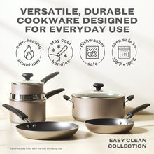 Farberware Easy Clean 8 Inch Nonstick Frying Pan / Skillet, Dishwasher Safe, Champagne