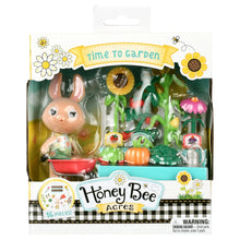 Honey Bee Acres Time to Garden Playset – 16 Piece Miniature Dollhouse Set with Bunny Figure, Wheelbarrow, Vegetables & More&nbsp; – Dolls for Kids Ages 3+