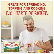Land O Lakes Salted Whipped Butter, Spreadable, 8 oz Tub