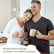 Vesteel Coffee Mug Set of 4, Ceramic Coffee Cups with Handles, 14oz Handmade Reactive Glaze Mugs Set for Coffee Tea Milk, Mug Gifts for Thanksgiving Day Anniversary, Gifts for Men, women, Home, Office and Restuarant - USA MEGA SHOP