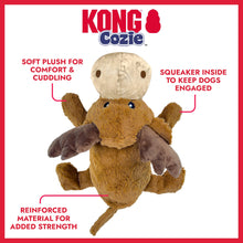 KONG® Cozie™ Plush Dog Toy with Squeaker, Marvin the Moose, Jumbo Extra Large