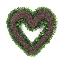 20" Faux BoxWood Heart Wreath
