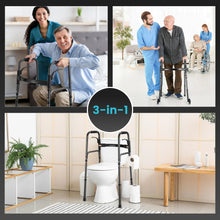 Naipo Compact Folding Walker for Seniors & Adults, Deluxe Lightweight Mobility Aids Walker with 5" Wheels and Trigger Release up to 300 lbs, Aluminium