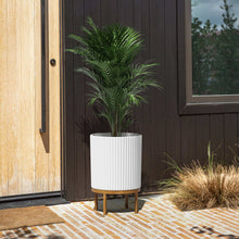 21.5” Capri Planter with Wood Stand by Veradek, 2-pack