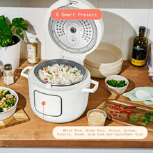 Beautiful 14-Cup Cooked, 6-Cups Uncooked Electric Rice and Grain Cooker, EverGood™ Ceramic Nonstick Coating, by Drew Barrymore