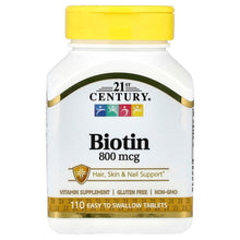 21stCentury_Biotin_110EasySwallowTablets - USA Mega Market