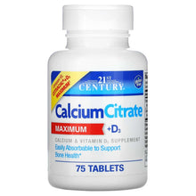 21stCentury_CalciumCitrate_D3Maximum_75Tablets - USA Mega Market
