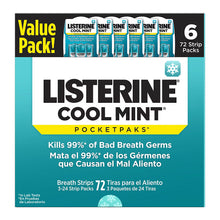 Listerine Cool Mint Pocketpaks Breath Strips, 6 pk./72 Strips