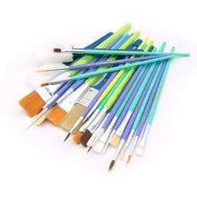 Hello Hobby 25-Piece Assorted Craft Paint Brush Set for Art Projects