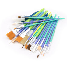 Hello Hobby 25-Piece Assorted Craft Paint Brush Set for Art Projects