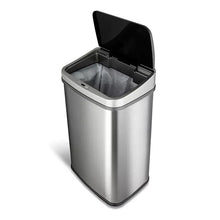 Nine Stars 13.2-Gal. Stainless Steel Sensor Trash Can - USA MEGA SHOP