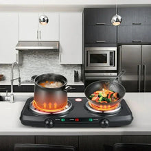 Mainstays Portable Double Burner and Hot Plate, 120V~ 1800W