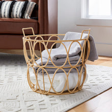 Better Homes & Gardens Large Poly Rattan Storage Basket with Handles