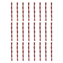 24 Count Red Glitter Icicle Christmas Ornaments, 7 in, by Holiday Time