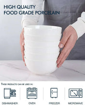 Delling Ceramic Soy Sauce Dipping Bowls, 4oz, Set of 6, White