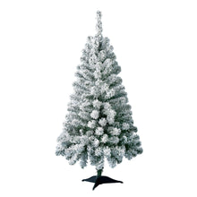 24 in Pre-Lit Cooper Flocked Spruce Artificial Christmas Tree with 35 Clear LED Lights and Stand, by Holiday Time