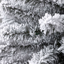 24 in Pre-Lit Cooper Flocked Spruce Artificial Christmas Tree with 35 Clear LED Lights and Stand, by Holiday Time