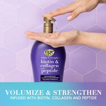 OGX Volume & Strength + Biotin & Collagen with Peptide Shampoo (40 Fl. Oz.) - Brands For Less USA