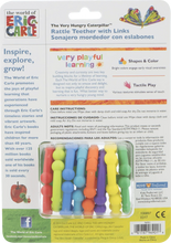 World of Eric Carle, the Very Hungry Caterpillar Rattle Teether with Links 1 Count (Pack of 1)
