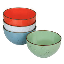 Elama Evelyn 20 Piece Round Stoneware Dinnerware Set in Assorted Colors