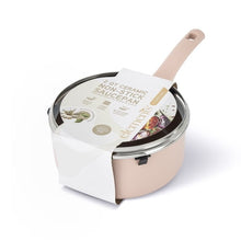 Elements by Thyme & Table 2 QT Ceramic Non-Stick Saucepan - pink