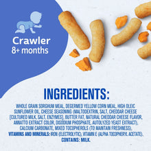 Gerber Stage 3 Baby Food Snacks, Mild Cheddar Lil' Crunchies, Baby Led Feeding 1.48 oz