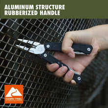 Ozark Trail 17-in-1 Multi tool, Stainless Steel, Black, Model 2119
